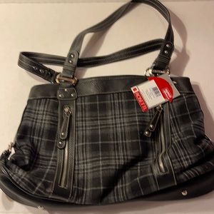 Rossetti plaid shoulder purse new with tags